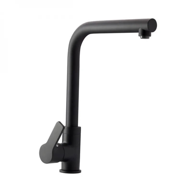 Prix Bas Mitigeur cuisine haut – monotrou – noir – PRO