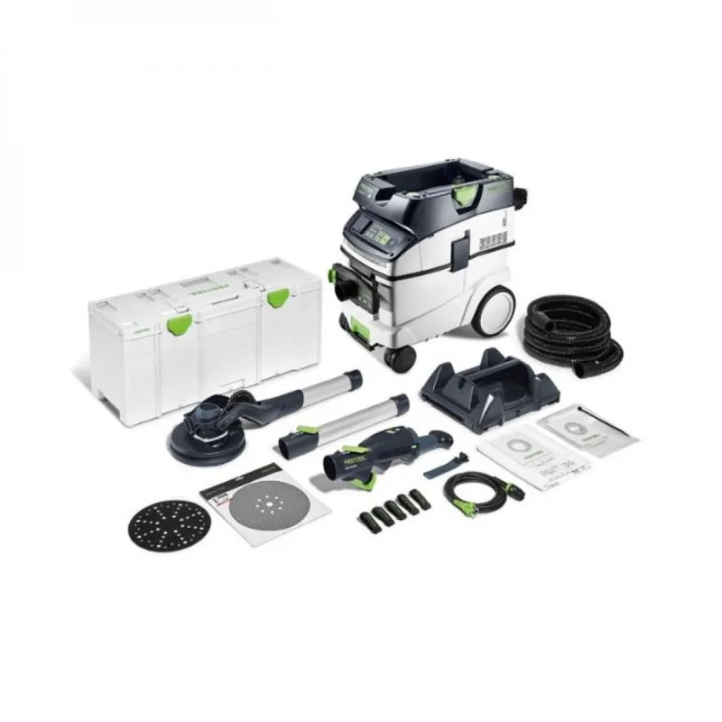 Solde Pack ponceuse girafe LHS 2 225 EQI-Plus PLANEX + aspirateur Cleantec CTL 36 EI AC