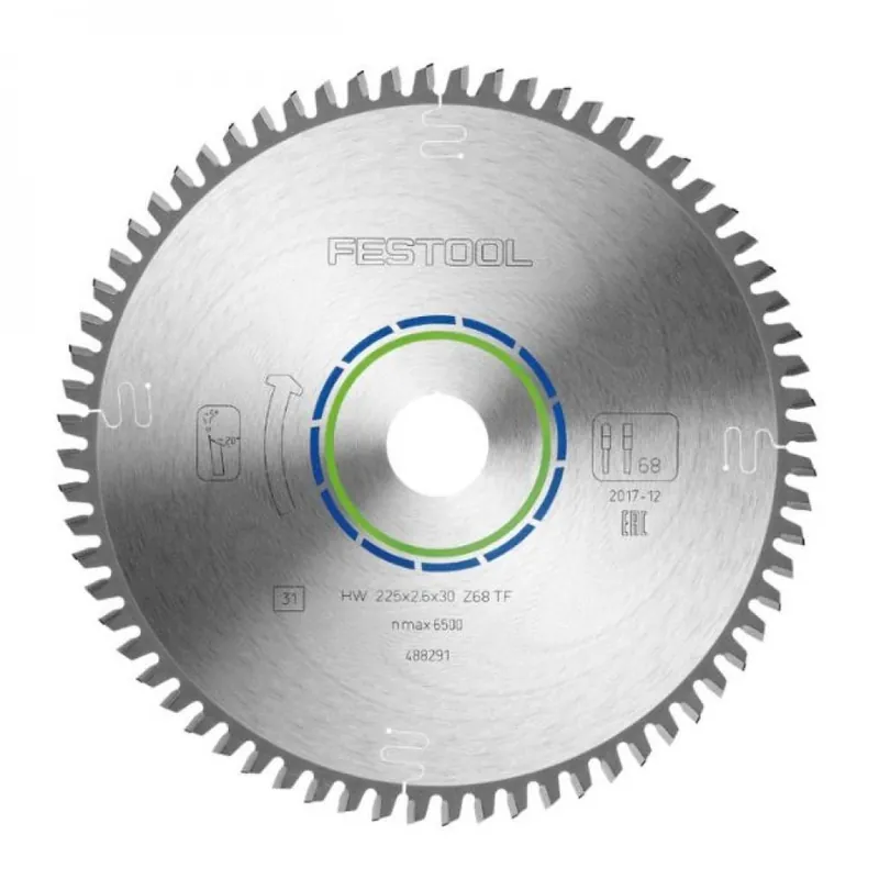 Vente Directe Lame de scie circulaire HW 225×2,6x30mm – 68 dents – alu et plastiques