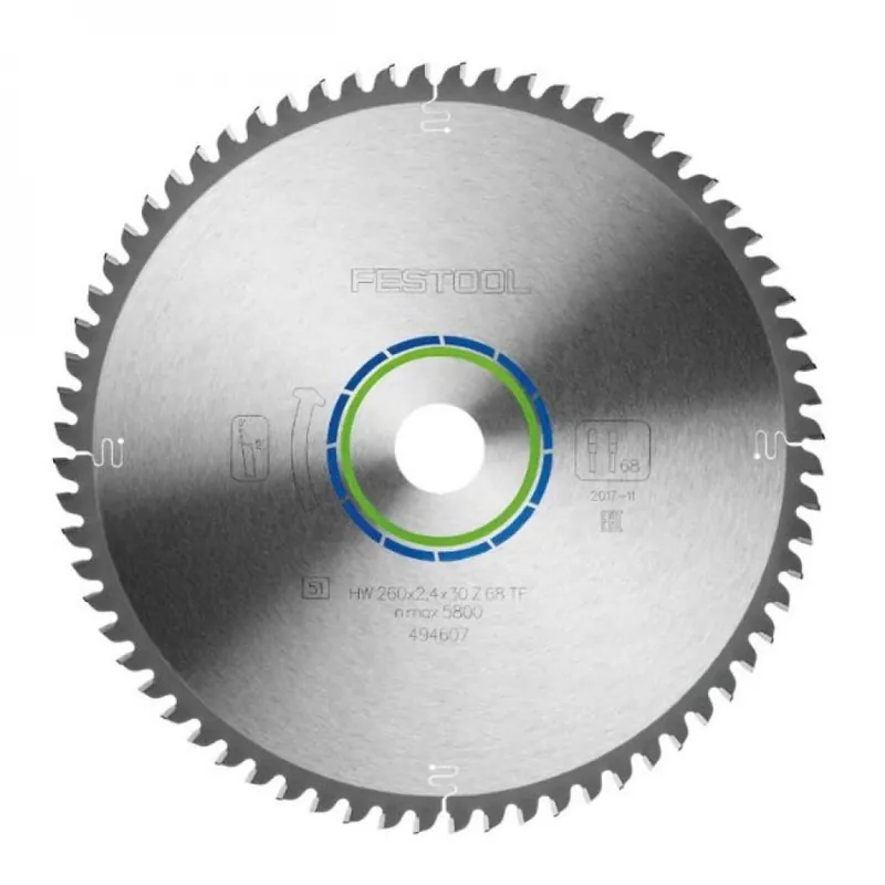 Lame de scie circulaire HW 260×2,4x30mm – 68 dents – alu et plastiques Retour Gratuit