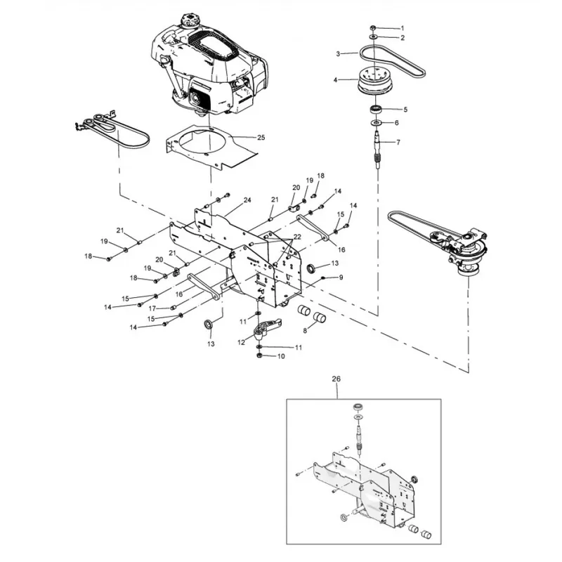 Certifié Pièces détachées pour motofaucheuse Minieffe M502