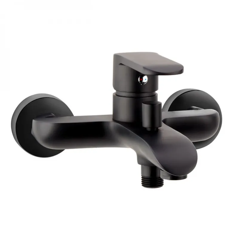 Mitigeur bain-douche noir mat – fixation murale – COLORS Offre Exclusive
