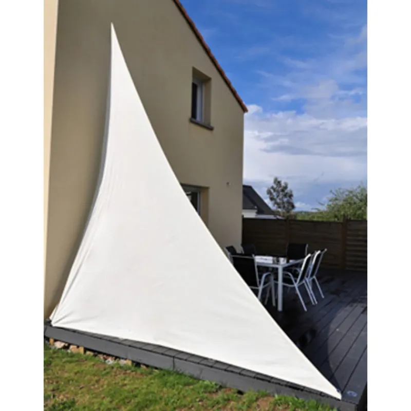 Voile d'ombrage DAYTONA blanc – 360x360x360cm – sans accessoires Prix Promo