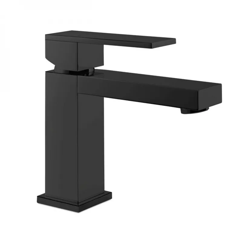 Soldes Mitigeur lavabo bas monotrou – design contemporain – noir mat – GOSSIP