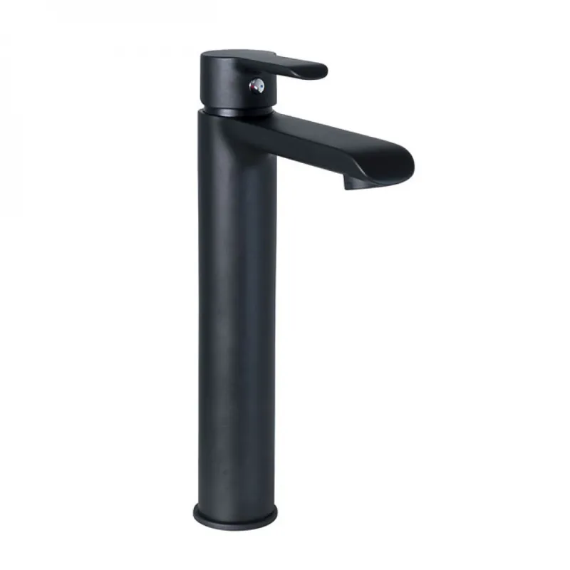 Livraison Express Mitigeur lavabo haut en laiton – noir mat – KING