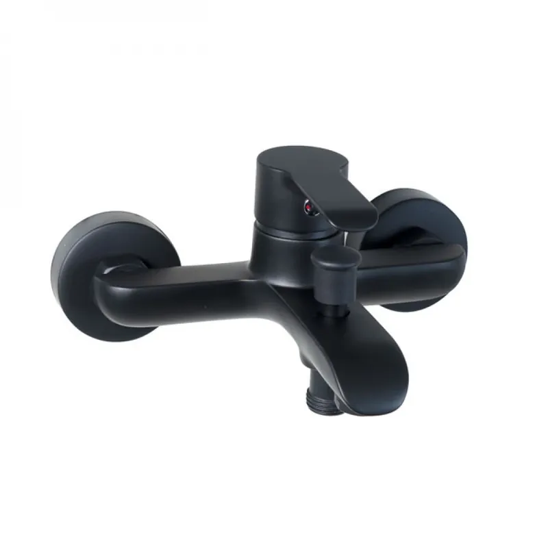 Mitigeur baignoire noir mat - fixation murale - KING Offre Du Jour