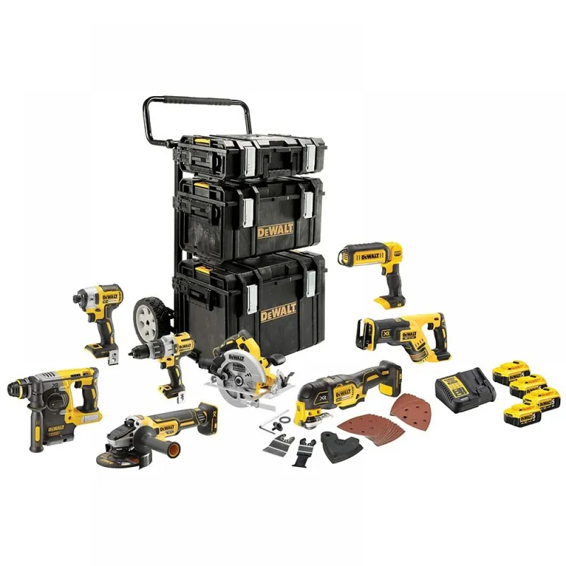 Prix Cassé Pack outillage électroportatif XR 18V – 8 machines – DCK853P4-QW