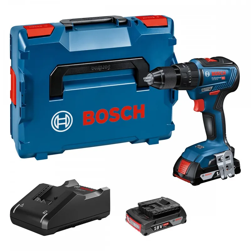 Perceuse visseuse à percussion GSB 18V-55 + 2 batteries 2,0Ah – 06019H5305 Vente Directe