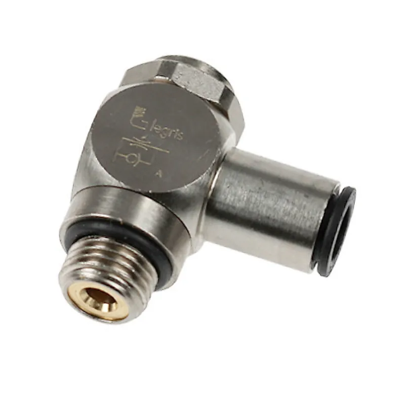 Régleur de débit métal à l'échappement à vis noyée mâle filetage BSPP cylindrique 7130 Réduction