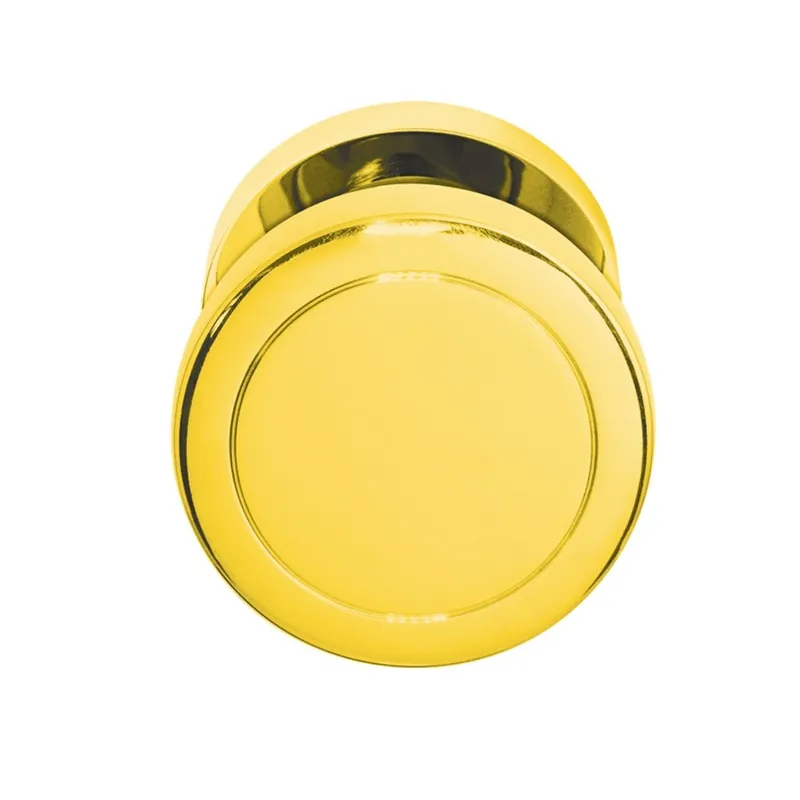 Bouton de porte fixe en inox – disque diamètre 54mm – série EK530 – doré Soldes