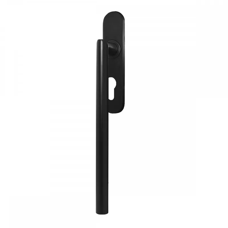 Poignée de manœuvre simple porte coulissante Rhodos rosace ovale -noir Nouveauté