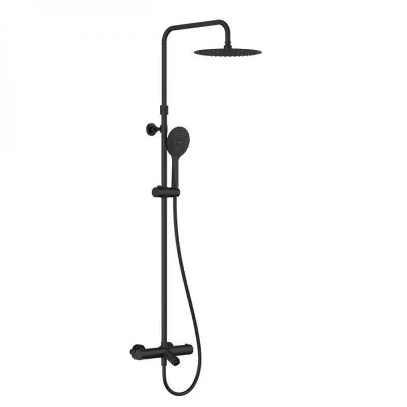 Commande En Gros Colonne de baignoire thermostatique extensible – noire mate – COLORS