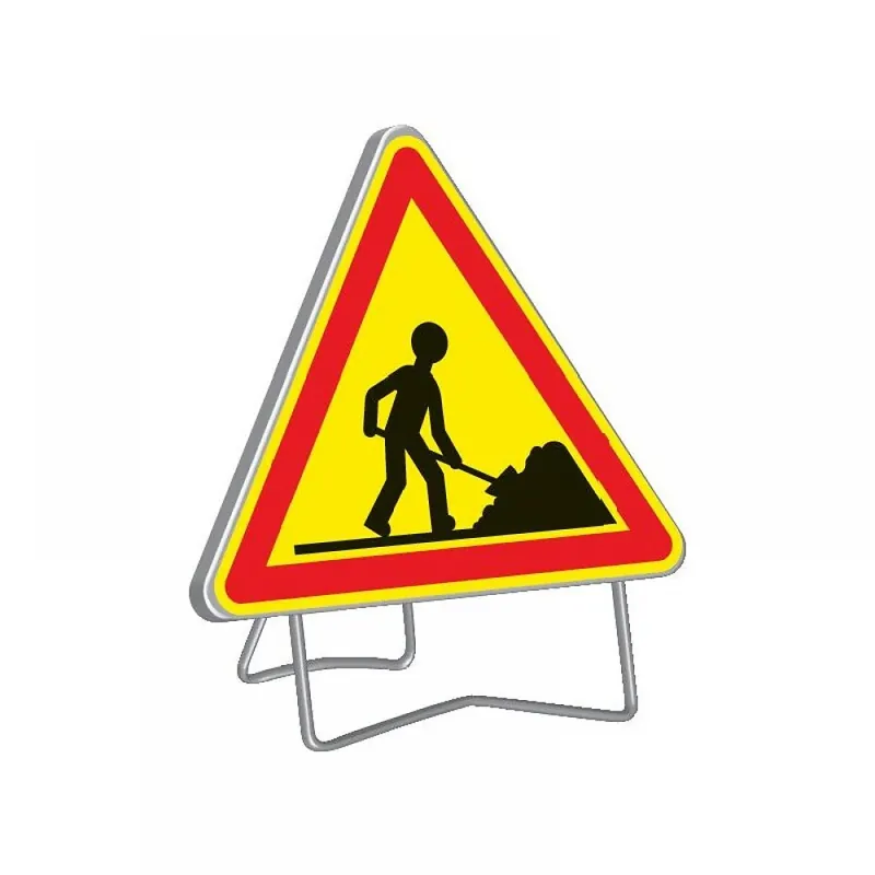 Marque Panneau de signalisation temporaire " AK5 TRAVAILLEUR " rétroréfléchissant – 1 m