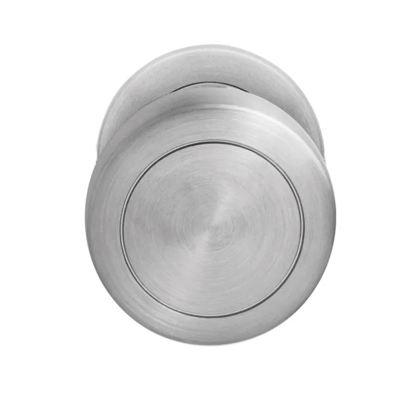 Satisfait Ou Remboursé Bouton de porte disque décentré fixe – Ø54mm – EK530GRL71 – inox satiné