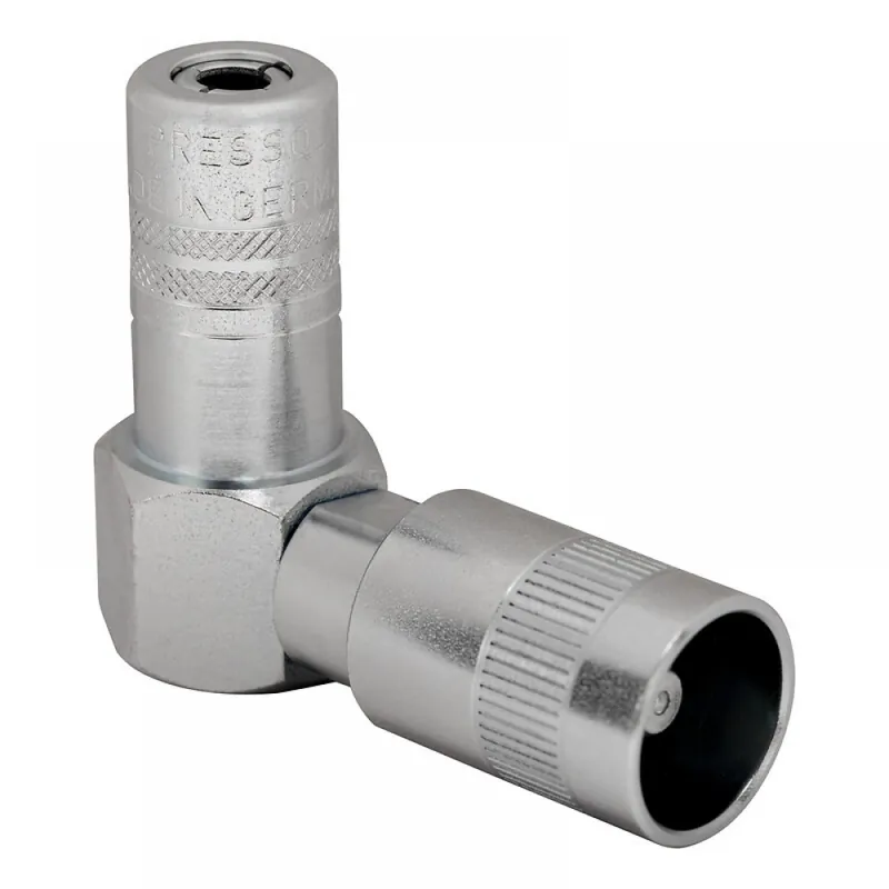 Petit Prix Agrafe de pompe à graisse hydraulique coudée à raccord rapide