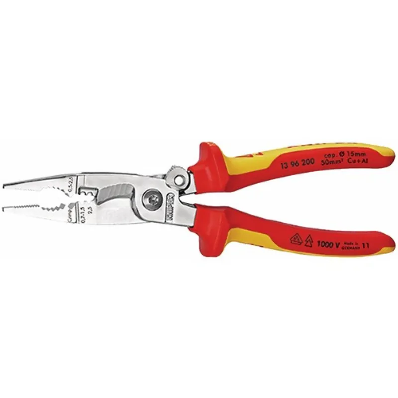 Pince multifonctions installation électrique VDE 1000V – 13 96 200 Produit De Marque