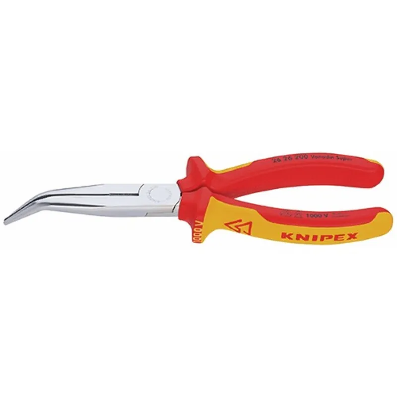 Solde Pince à becs demi-ronds avec tranchant VDE isolée 1000V – 26 26 200