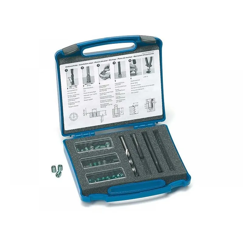 Vente Flash Coffret de réparation M6 avec 60 filets - longueur 6 à 12 mm - pas 1