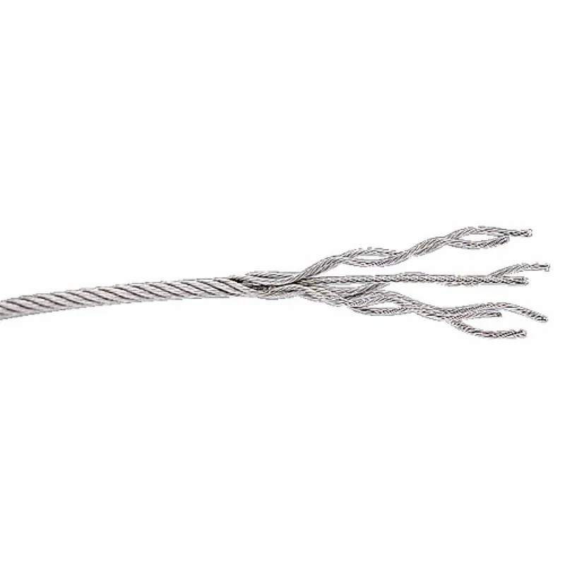 Top Vente Câble type aviation – acier galvanisé – 7 torons de 7 fils