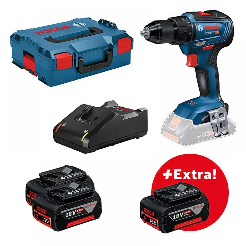 Solde Perceuse visseuse sans fil GSR 18V-55 + 3 batteries 5,0Ah – 0615990L8D