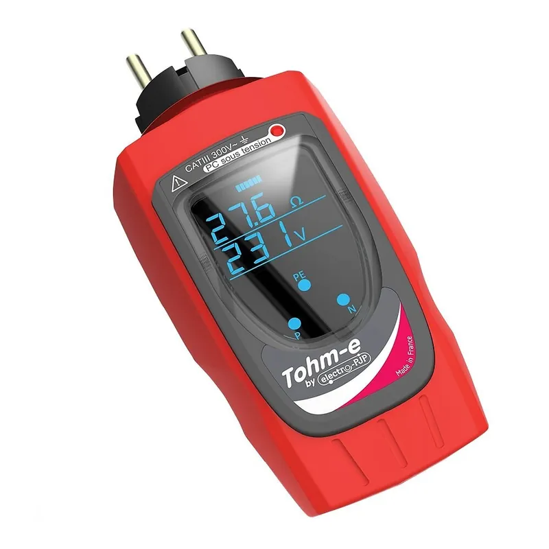 Certifié Mesureur de boucle de terre et test de différentiel – TOHME