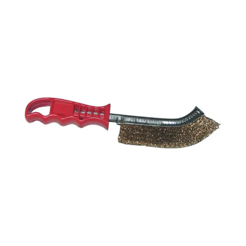 Affaire À Saisir BROSSE METAL. CONVEXE AVEC MANCHE PLASTIQUE