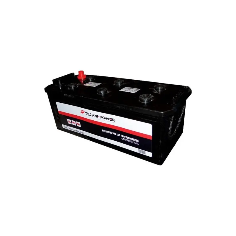 Marque Batterie de démarrage Techni-Power 12V-155Ah-900 A + à gauche
