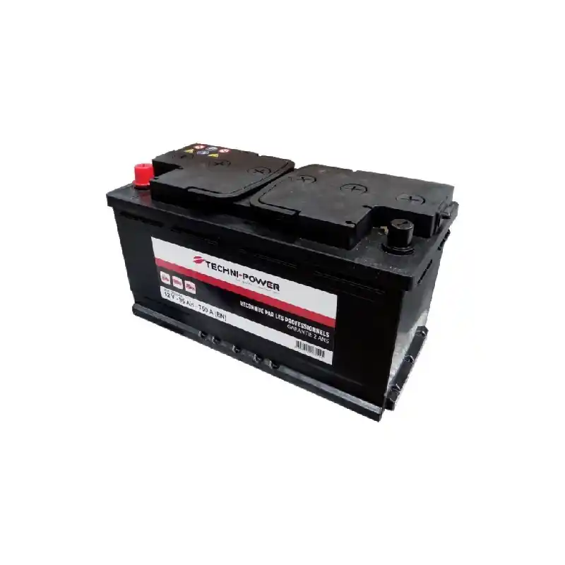 Expédition Rapide Batterie de démarrage Techni-Power 12V-95AH/750A borne + à gauche