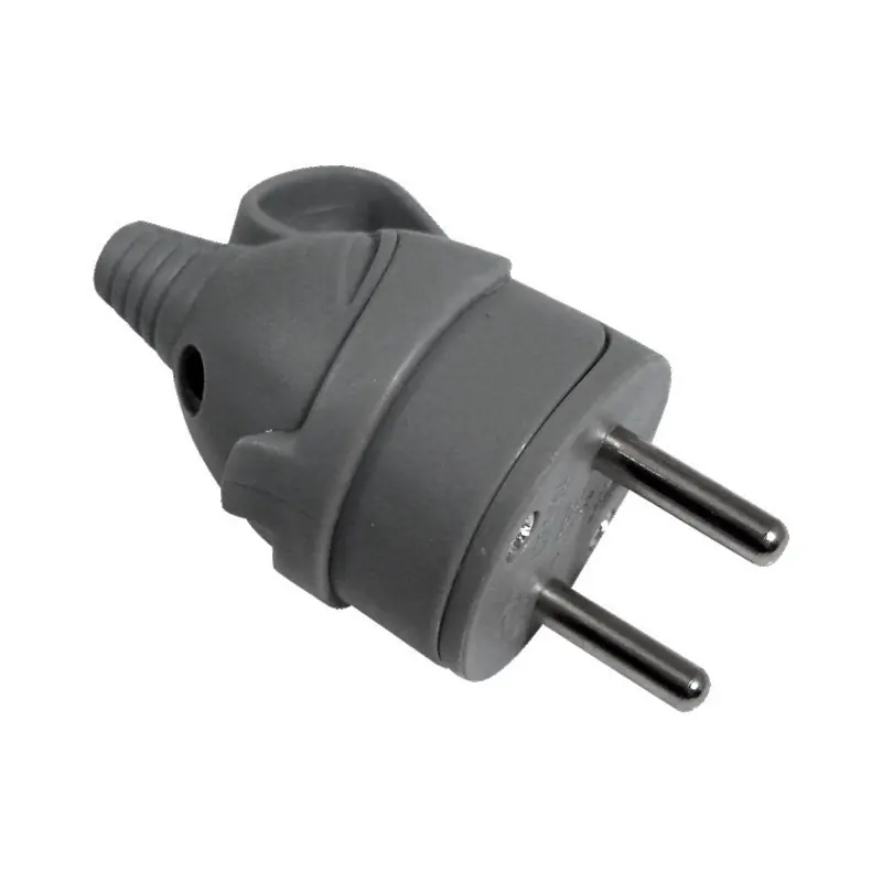 Meilleure Vente FICHE MALE ANNEAU ERGOT-16A 2P T- GRIS