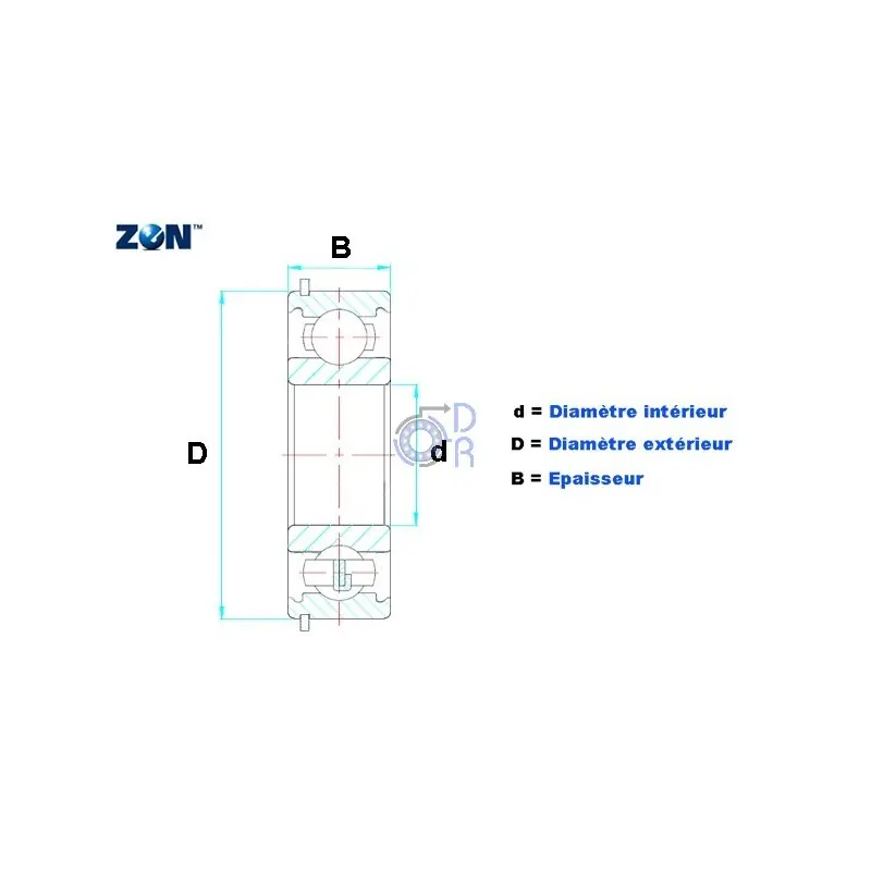 S6006-2RS-NR-ZEN Acheter En Ligne