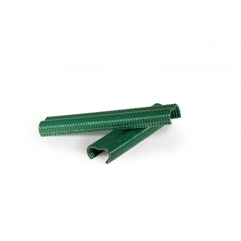 Petit Prix AGRAFE OMEGA 20 – Galva plastifié vert – x 1000 pcs