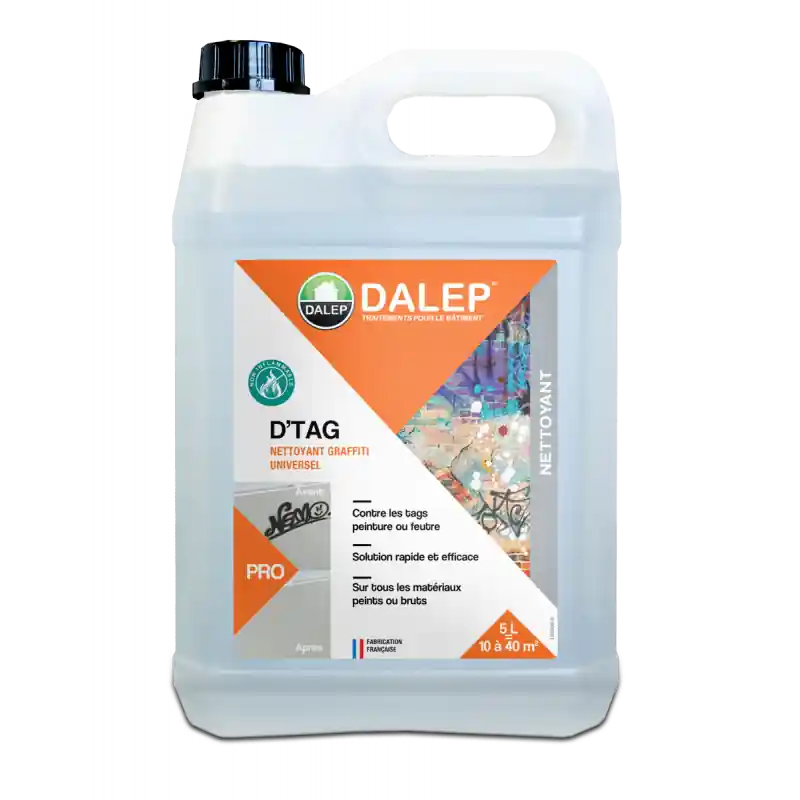 DALEP D'TAG – Nettoyant graffiti universel 5L Satisfait Ou Remboursé