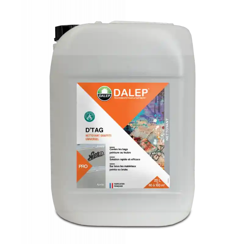 DALEP D'TAG – Nettoyant graffiti universel 20L Livraison Express