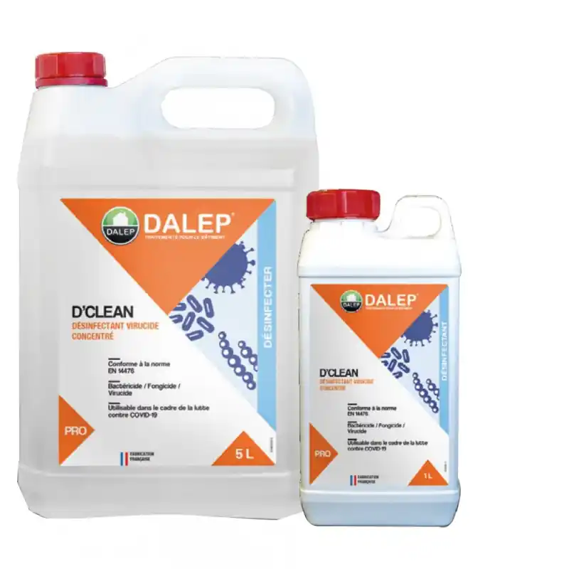Vente Flash DALEP D’Clean Désinfectant virucide concentré 5L