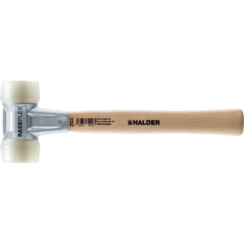 Marque Maillets BASEPLEX, avec boîtier en zinc mouléet manche en bois, Ø 50, embout en nylon