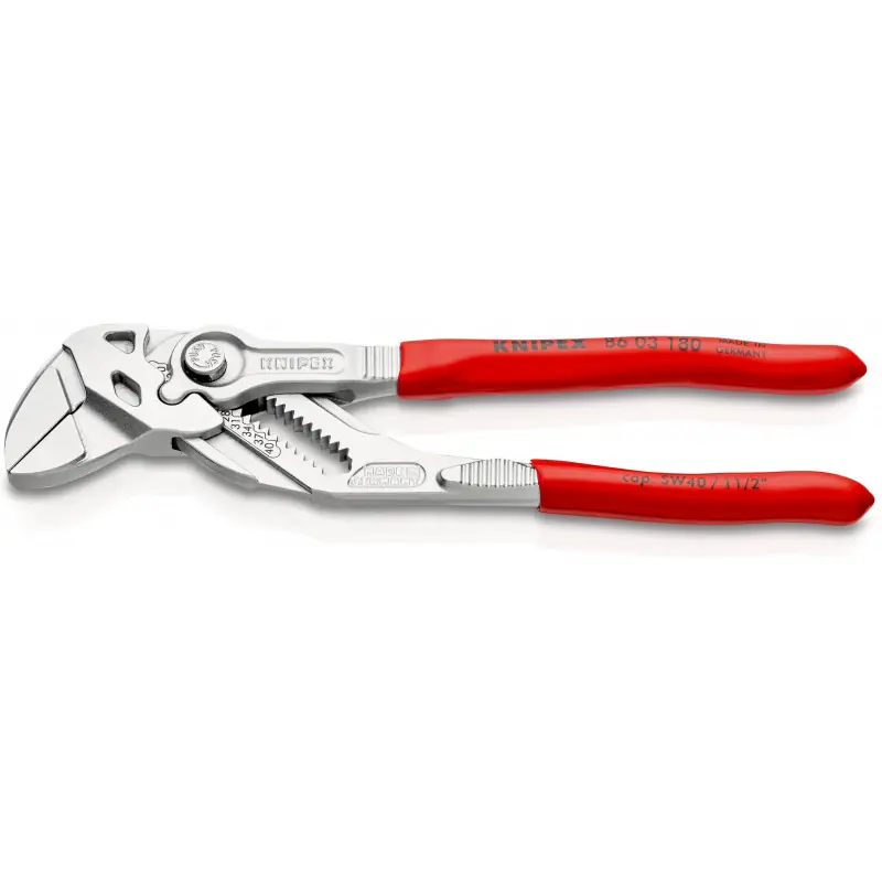 Prix Cassé PINCE CLE 180MM CHROME GAINE PVC
