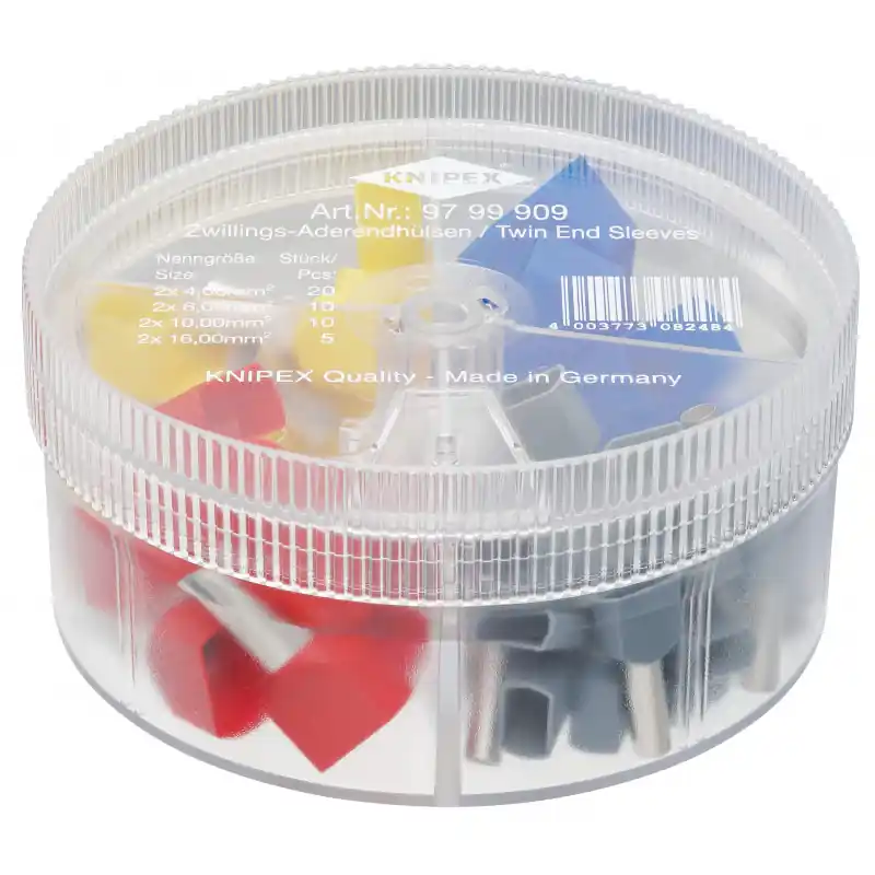 Expédition Rapide BOITE ASSORT EMBOUTS JUM 2X4 A 2X16MM²